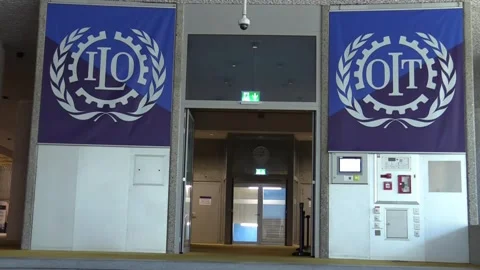Spain's Yolanda Díaz seeks to lead International Labour Organization, GENEVA, CH Stock-Footage 346236680