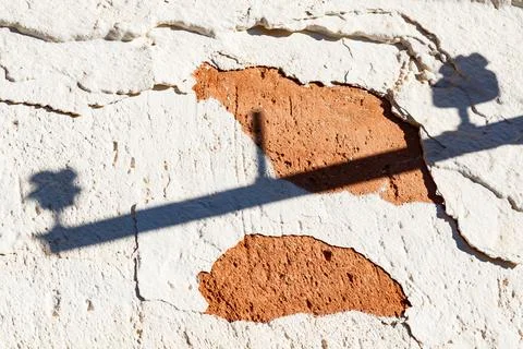 Spalling in an Alhambra facade. Stock Photos