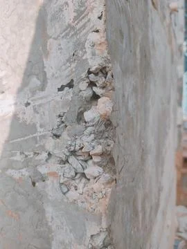 Spalling Concrete Surface Background Stock Photos