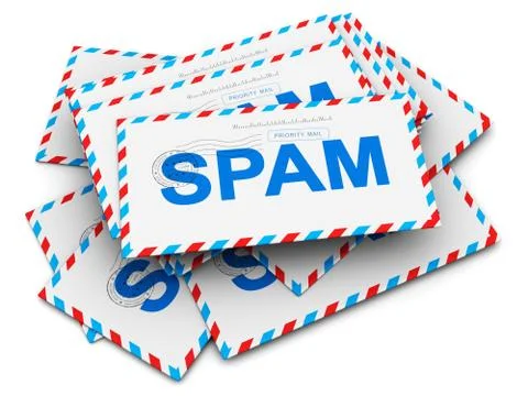 Spam and junk mail concept Stock-Illustration