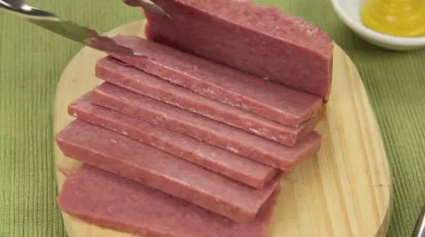 Spam And Salad 스톡 동영상 9195095