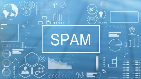 Spam, Animated Typography Stock Footage 116353363