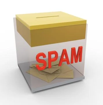 Spam box Stock Illustration