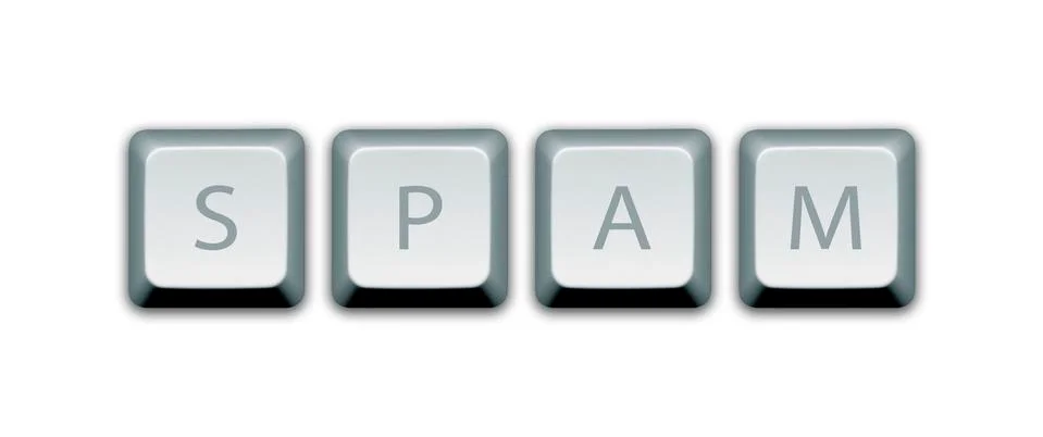 Spam Computer Keys Stock Photos