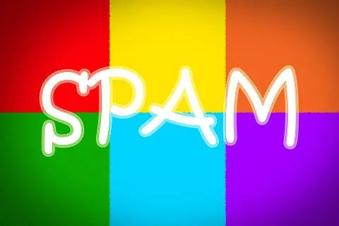 Spam concept 库存插图