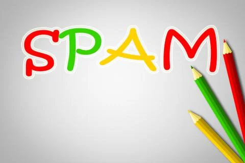 Spam concept 库存插图
