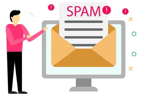 Spam Concept Illustration Illustrazione stock