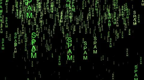 Spam data code on the web イラスト素材