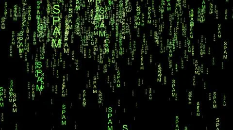 Spam data code on the web 스톡 일러스트