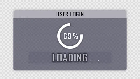 SPAM DETECTED Text and User Login Interface Animation, Alpha Channel, Loop Stock Footage 319045944