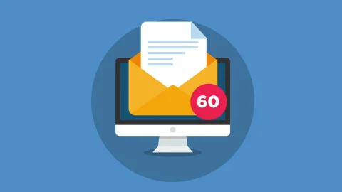 Spam email concept animation. Stock Footage 229950136