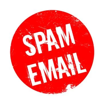 Spam Email rubber stamp Stock Illustration