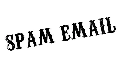 Spam Email rubber stamp Stock Illustration
