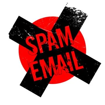 Spam Email rubber stamp Stock Illustration