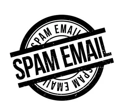 Spam Email rubber stamp Stock Illustration