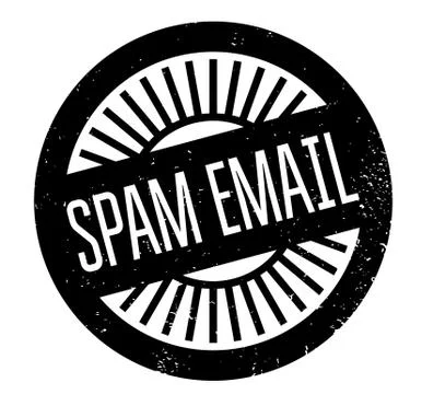 Spam Email rubber stamp Stock Illustration