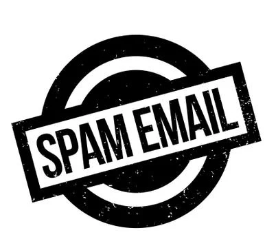 Spam Email rubber stamp Stock Illustration