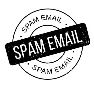 Spam Email rubber stamp Stock Illustration