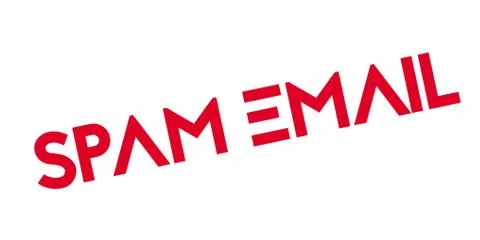 Spam Email rubber stamp Stock Illustration