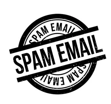 Spam Email rubber stamp Stock Illustration