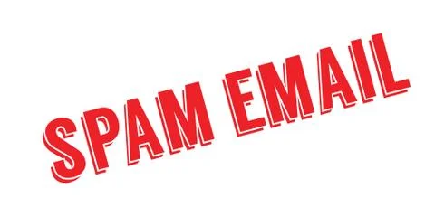 Spam Email rubber stamp Stock Illustration
