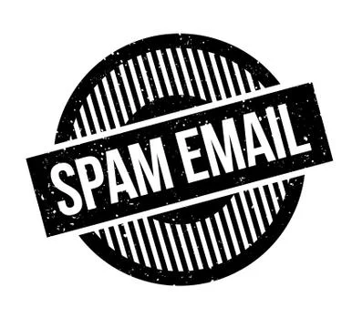 Spam Email rubber stamp Stock Illustration