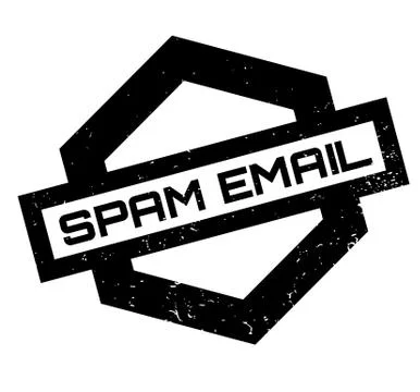 Spam Email rubber stamp Stock Illustration