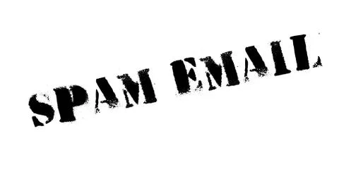Spam Email rubber stamp Stock Illustration