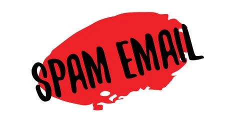 Spam Email rubber stamp Stock Illustration