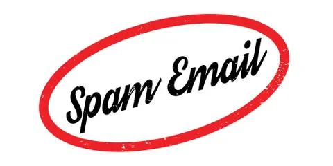 Spam Email rubber stamp Stock Illustration