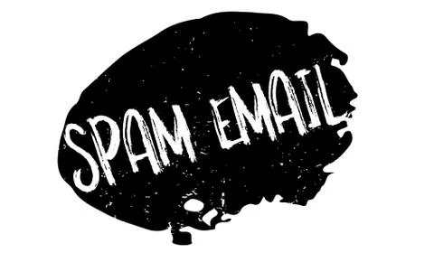 Spam Email rubber stamp Stock Illustration