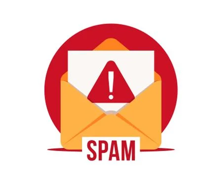 SPAM email vector icon Stock Illustration