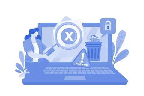 Spam filters protect users from unwanted emails. Stock Illustration