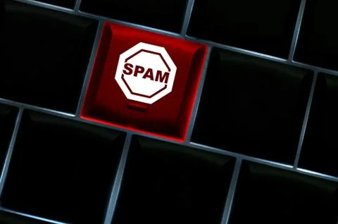 Spam hack concept Stock Illustration