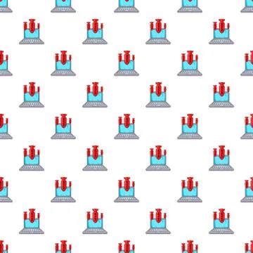 Spam on laptop pattern, cartoon style Stock Illustration