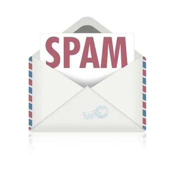 Spam letter Illustrazione stock