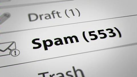 Spam Mail Counter Counting Up. Stock Footage 116420038
