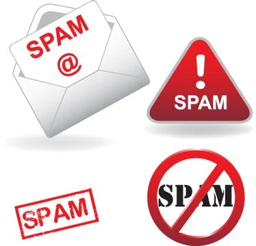 Spam Mail Icon Stock Illustration