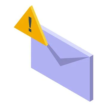 Spam mail icon isometric vector. Security data Illustrazione stock
