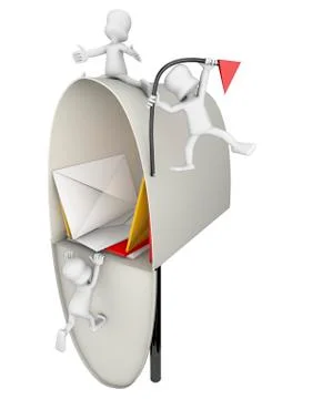 Spam in the mailbox Stock Illustration