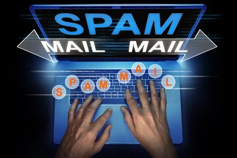 Spam mails 스톡 사진