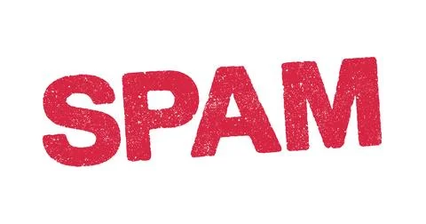 Spam red ink stamp Stock Illustration
