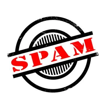 Spam rubber stamp Stock Illustration