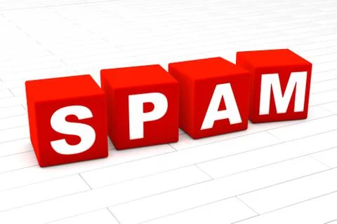 Spam word Stock Illustration