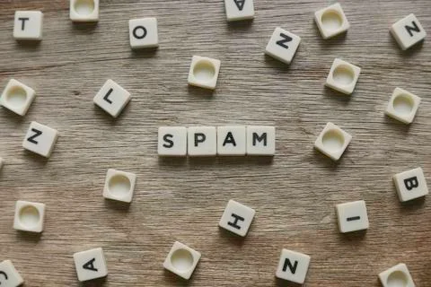 Spam word Stock Photos