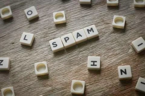 Spam word Stock Photos