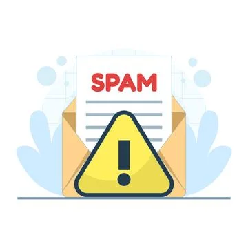 Spamming mailbox concept Stock Illustration