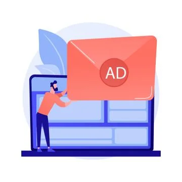 Spamming vector concept metaphor Stock Illustration