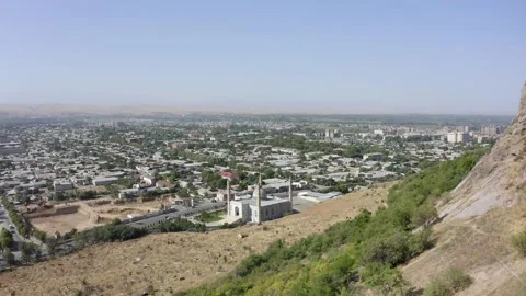 The span between the peaks of Sulaiman-Too Stock-Footage 210185562