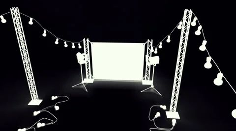 The span of the Billboard (top) alpha Stock Footage 51107040